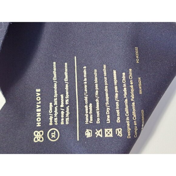 HoneyLove Womens Black Wireless Comfort XL Seamless Lightly Lined Bra - Picture 8 of 8